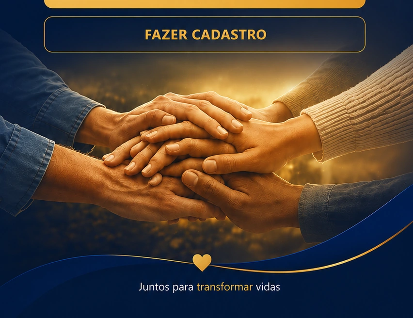 Mãos unidas — Juntos para transformar vidas